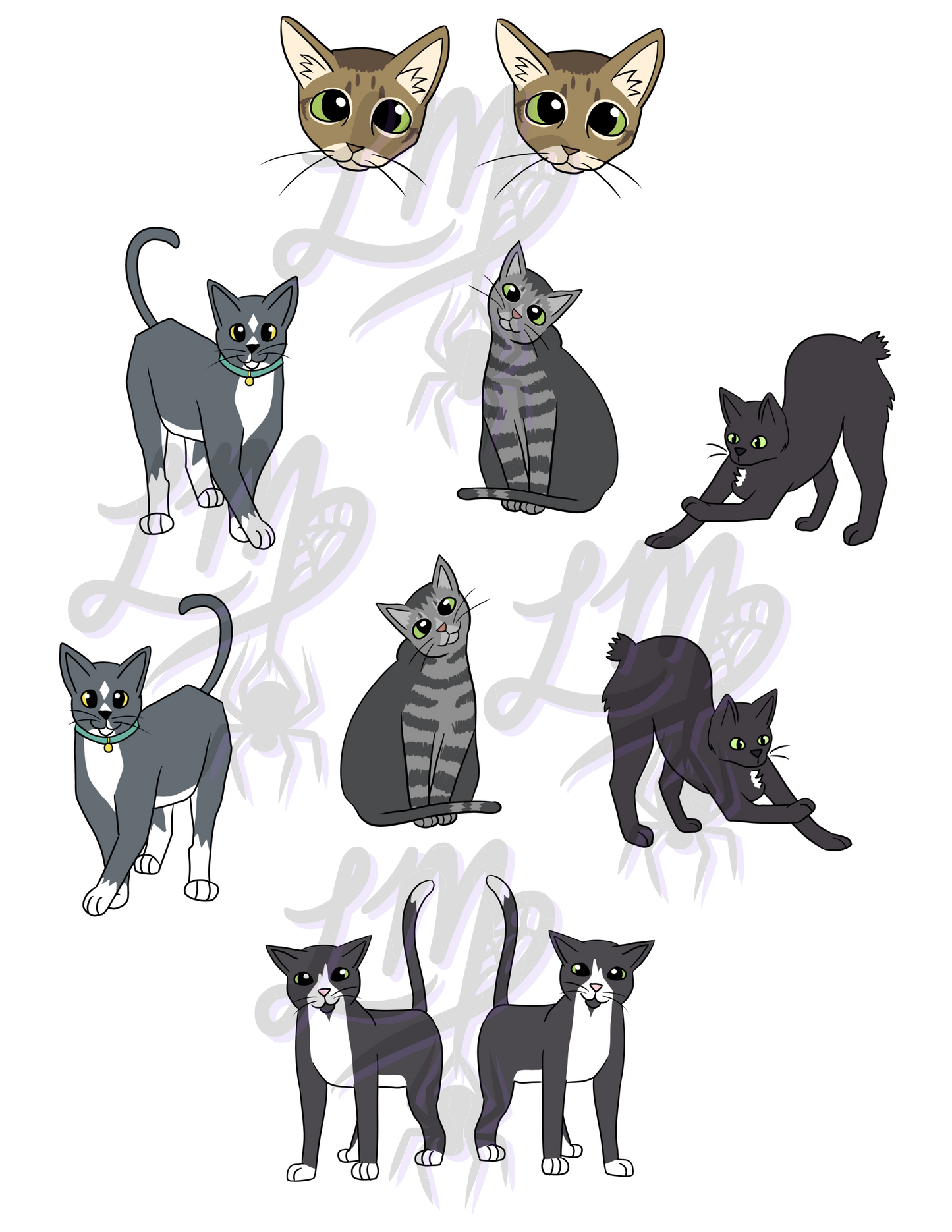 Sanctuary Cats - Sticker Sheet