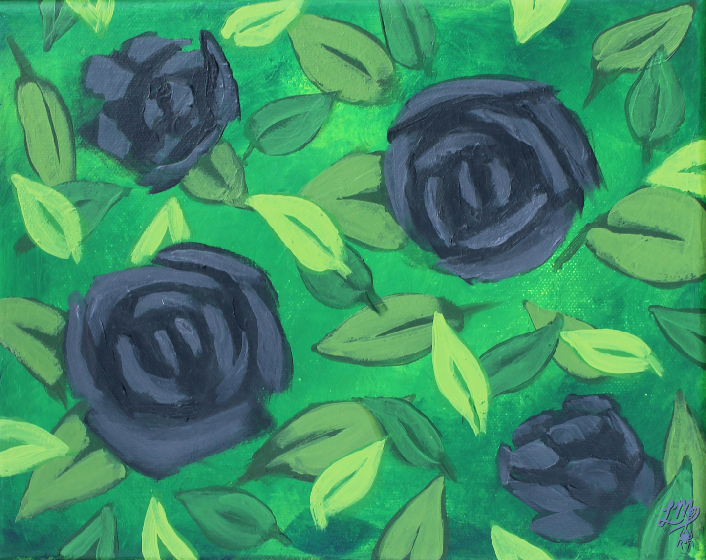 Grey Flowers 1 - Original