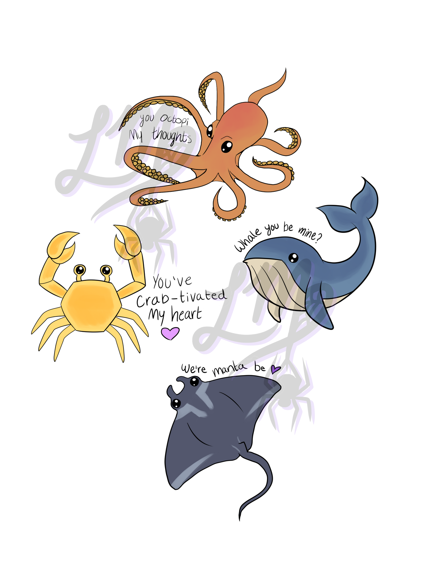 Ocean <3 - Sticker Sheet