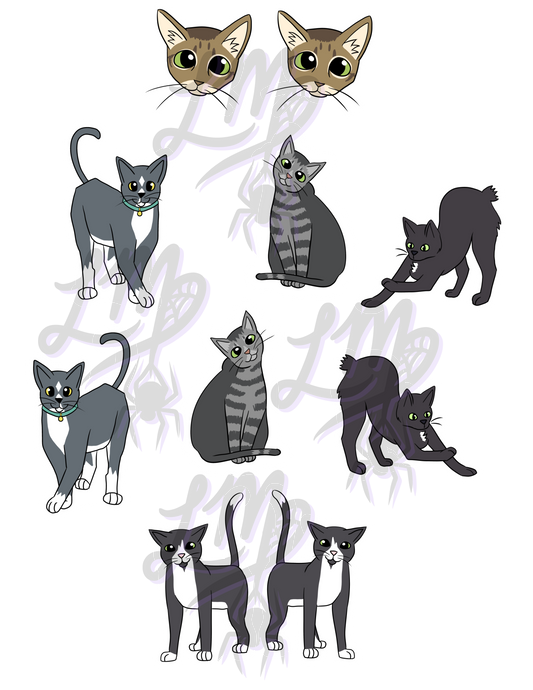 Sanctuary Cats - Sticker Sheet