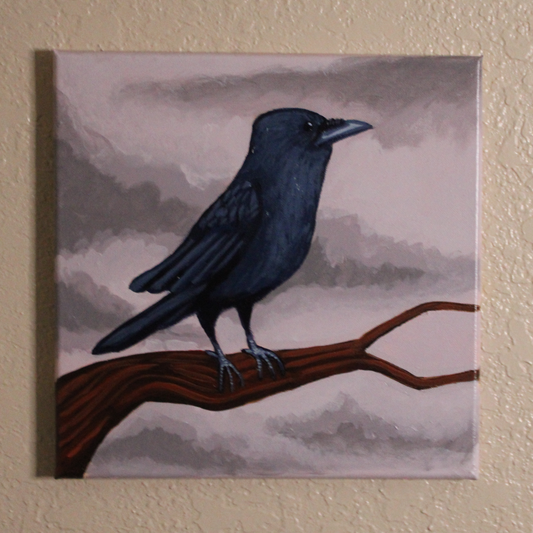 Crow on Branch - Original