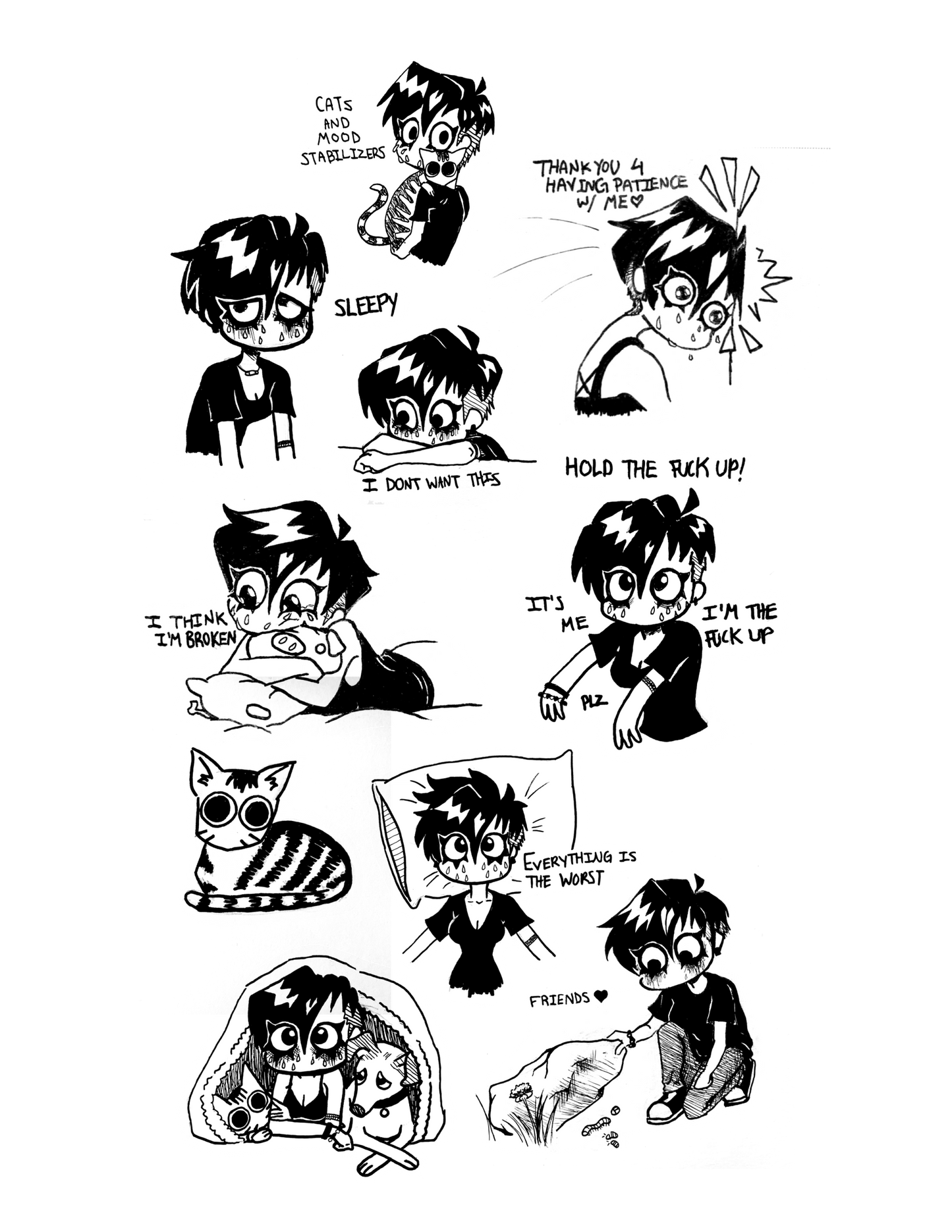 Sad Girl Hours - Sticker Sheet