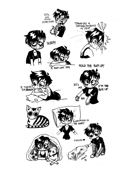 Sad Girl Hours - Sticker Sheet
