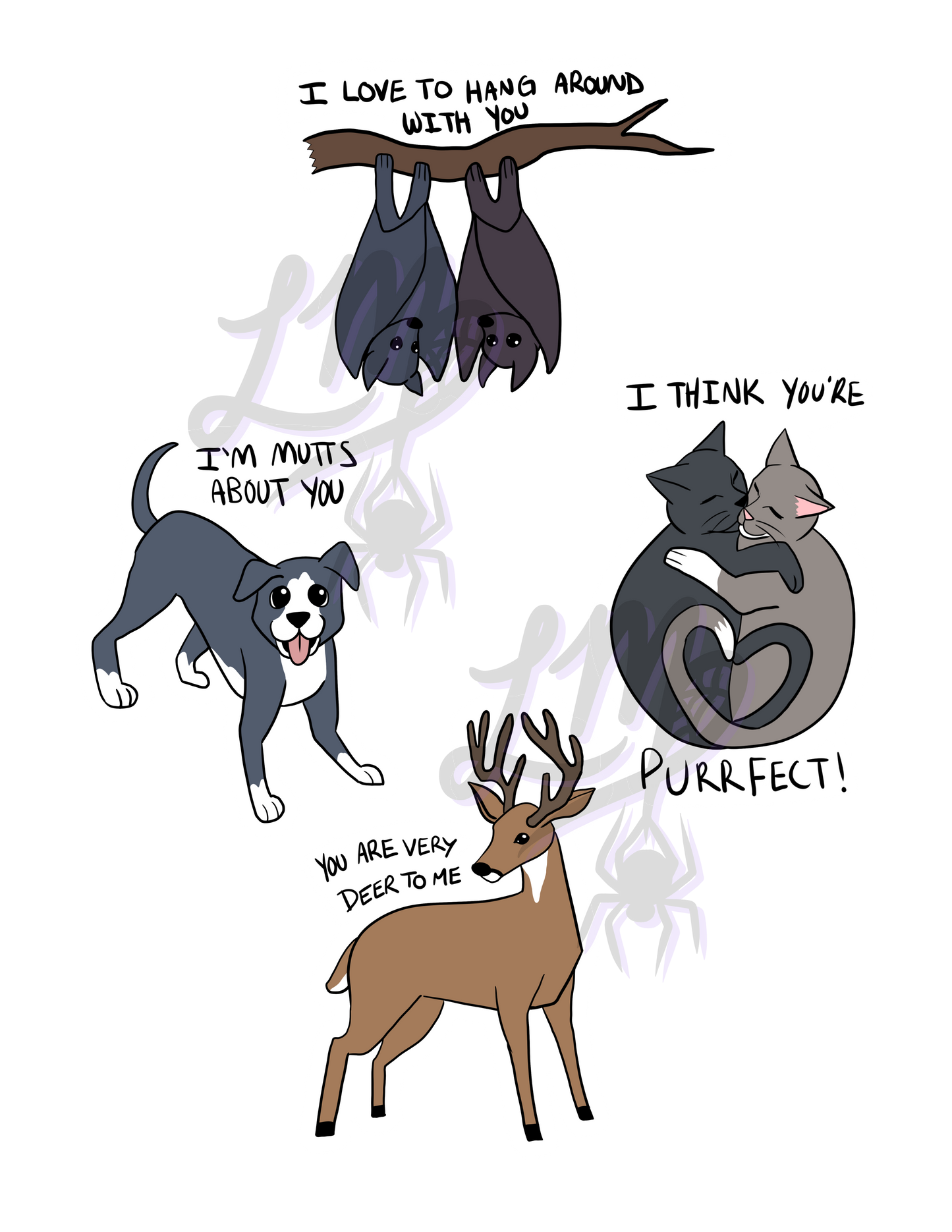 Furry Friends <3 - Sticker Sheet