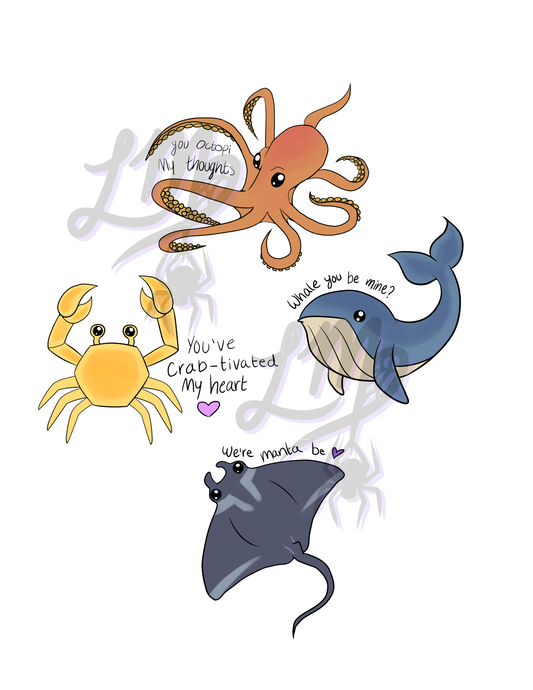 Ocean <3 - Sticker Sheet